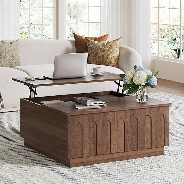 Minimalist Walnut Lift Top Table