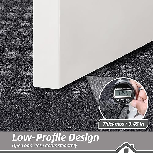 Miniatura 4 de BEQHAUSE Tapete para puerta de 20 x 32 pulgadas, tapete para puerta de entrada interior, tapetes para perros para patas de barro, absorbentes y
