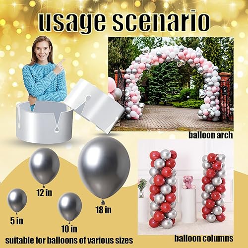 Miniatura 6 de 100pcs Ring Clips for Balloon Stand/Columns/Arches/Tower, Plastic Ties for Arch, Party Supplies Small Tools for Birthday/Wedding/Christmas/Halloween