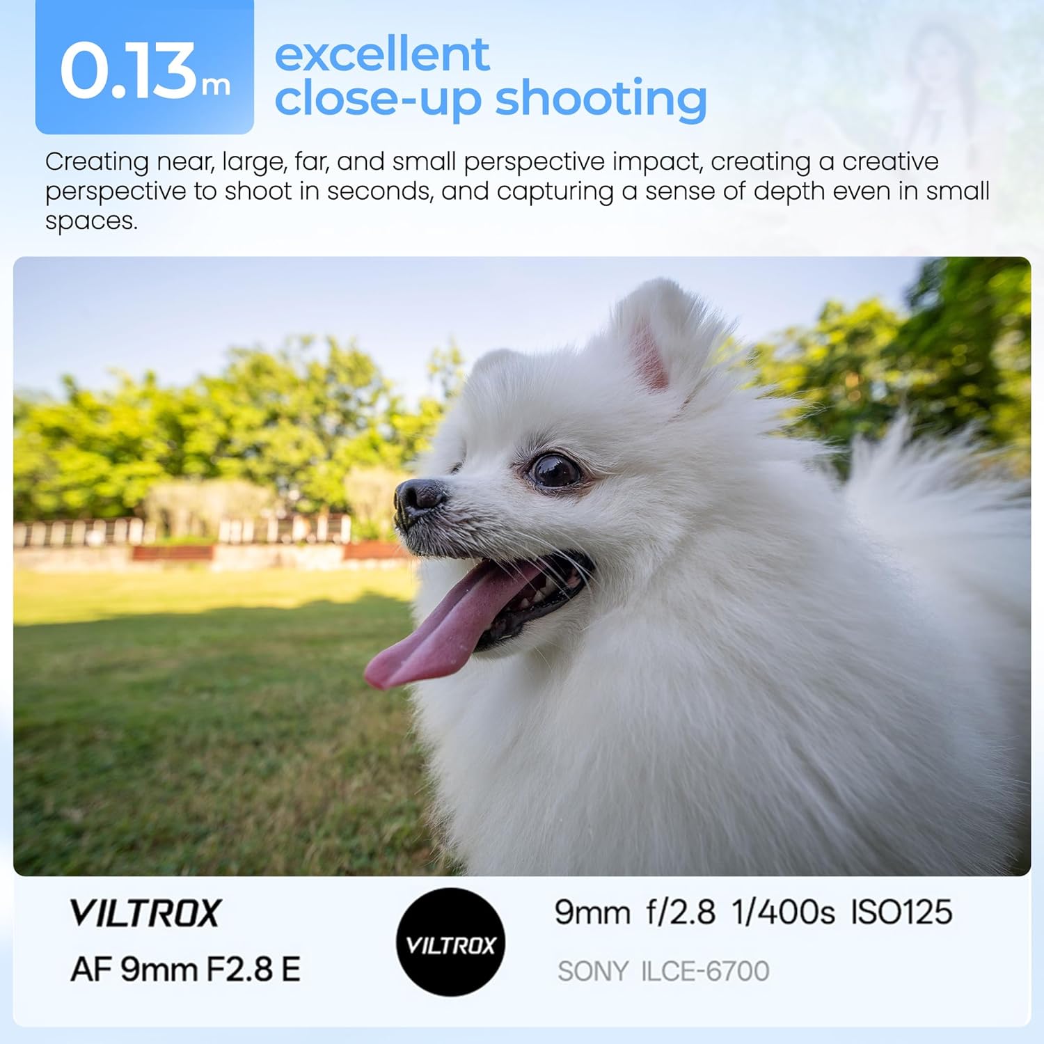 VILTROX 9mm F2.8 E, AF 9/2.8 APS-C Auto Focus Wide Angle Prime Lens for Sony E-Mount Cameras a6400 a6500 a6600 ZV-E10 FX30 A6700 ZC-E10II a7Ⅲ