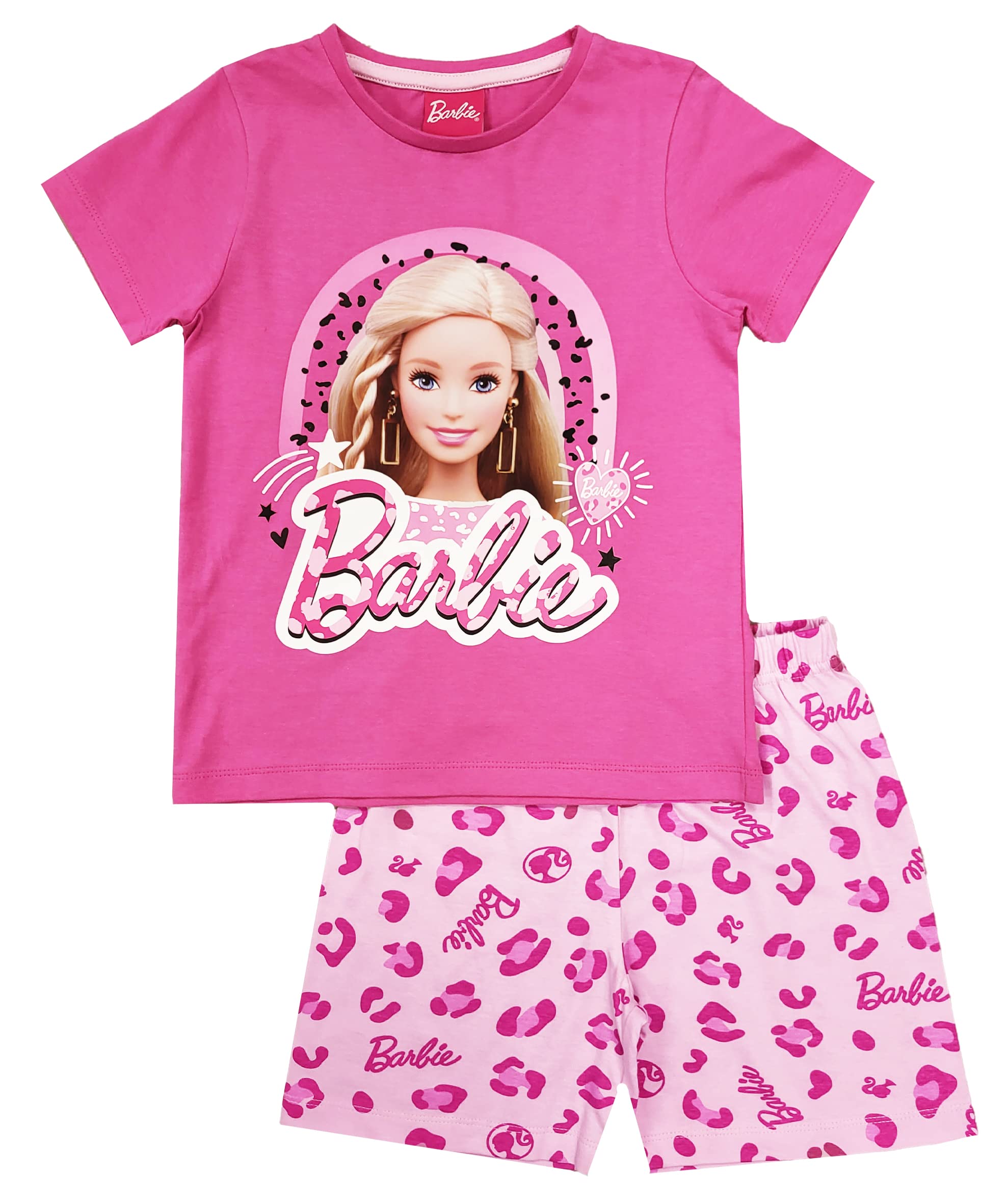 Barbie Pyjama Court pour Fille (Barbie – Shorty, 5-6 Ans)