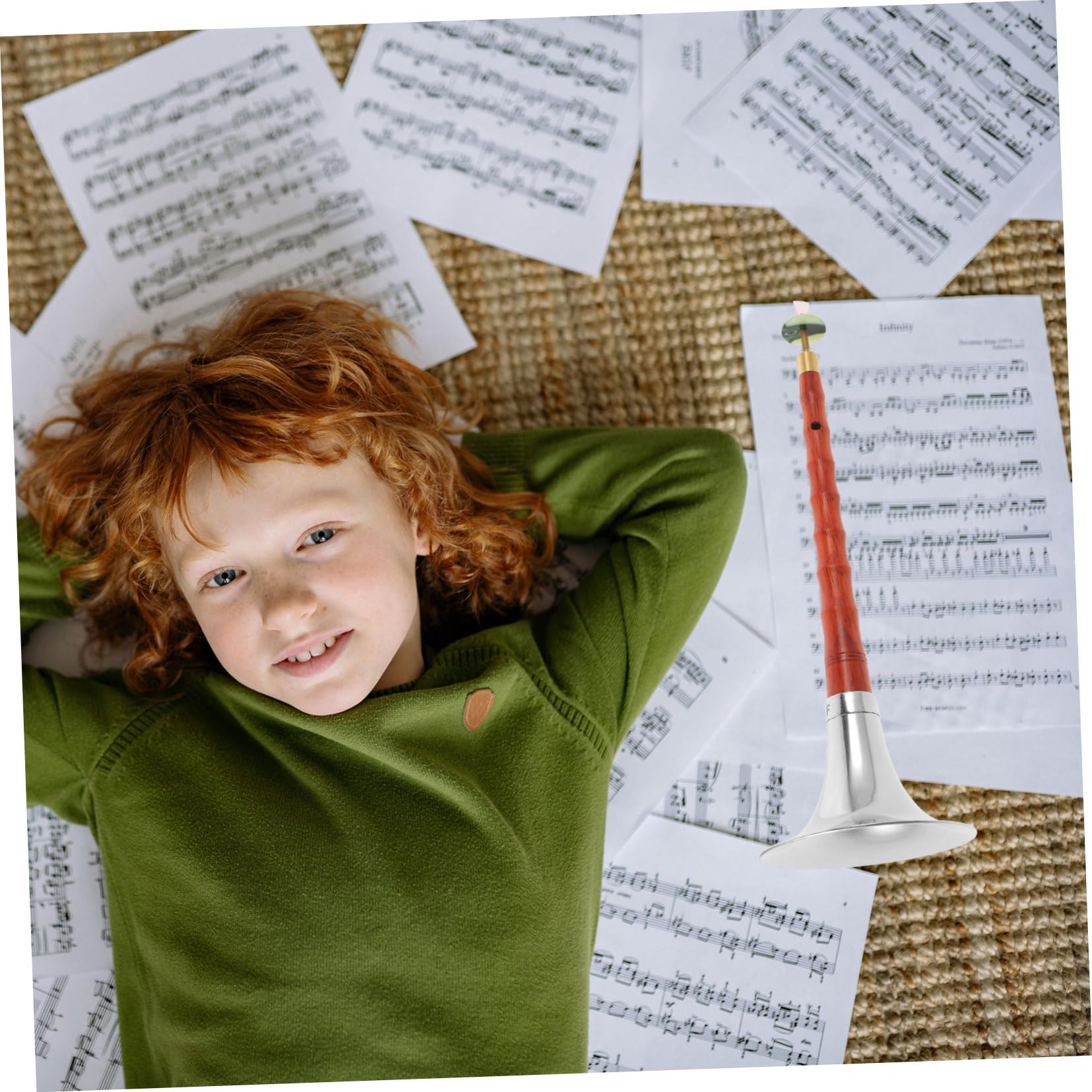 ifundom Strumento Fiato in Chiave Suona Per Principianti Strumento Nazionale Musicale in Legno Pratico Leggero Facile Da Trasportare