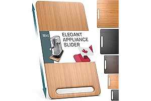 Ibyx Sliding Tray for Coffee Maker and Heavy Kitchen Appliances with Convenient Wheels