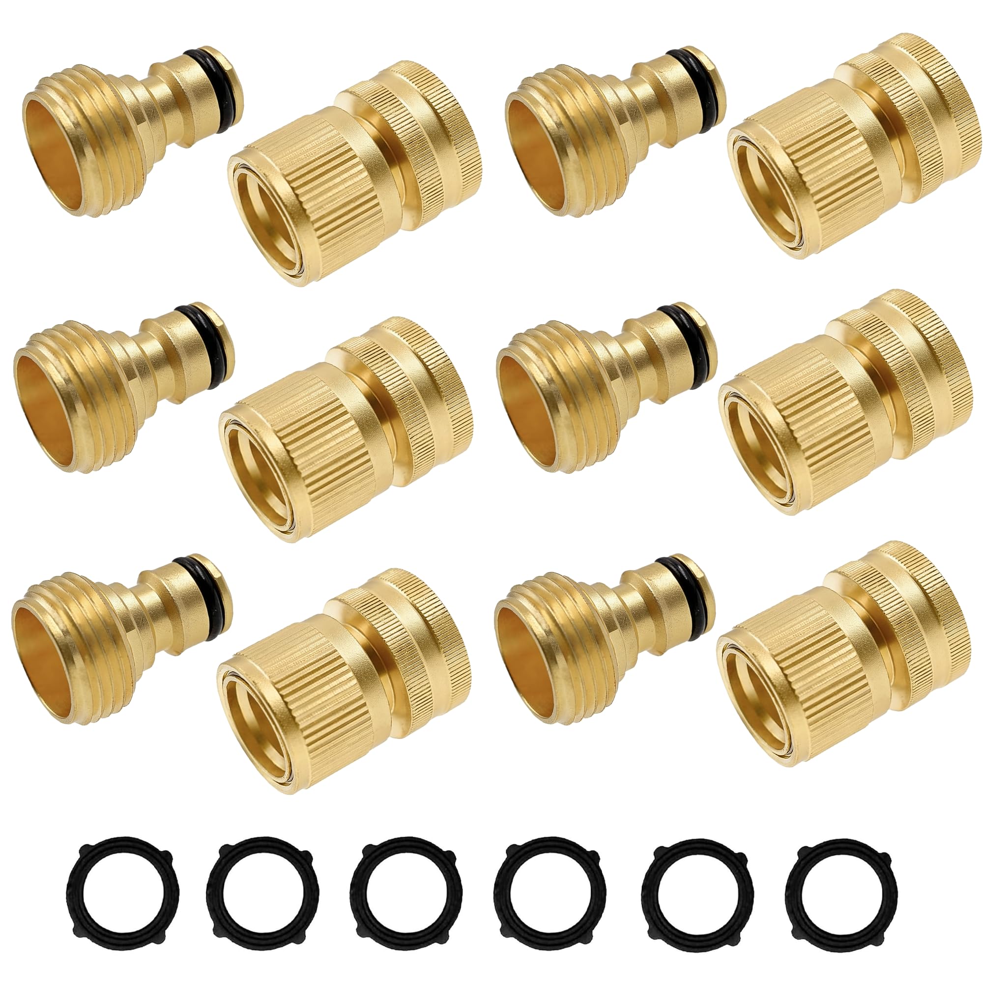 Hourleey Solid Brass Quick Connect Kit