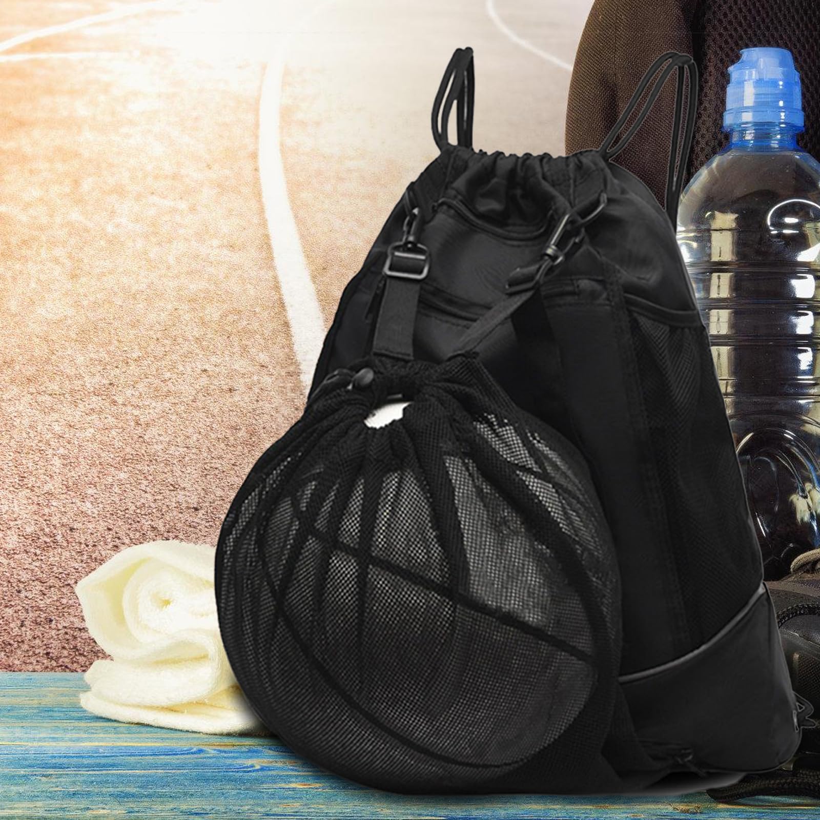 Zewurtuw Rucksack Mit Kordelzug – Wasserdicht & Leicht – 33x43 Cm, Perfekt Für Sport, Strand & Alltag