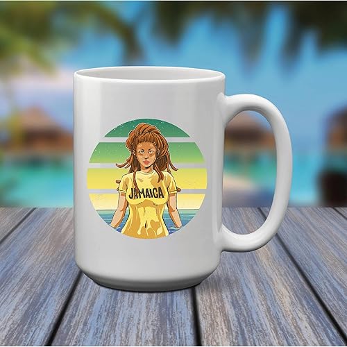 Miniatura 2 de Jamaica Themed Gift Ideas Stylish Outfit and mug 11oz 15oz White Coffee Mug