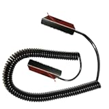 Universal Coiled Security Cable Bulk Pricing Available - Remote Control Tether Security Cable Leash with Hook and Loop Fastener Tape and Double-Sided Tape - Anderic - CBL02
