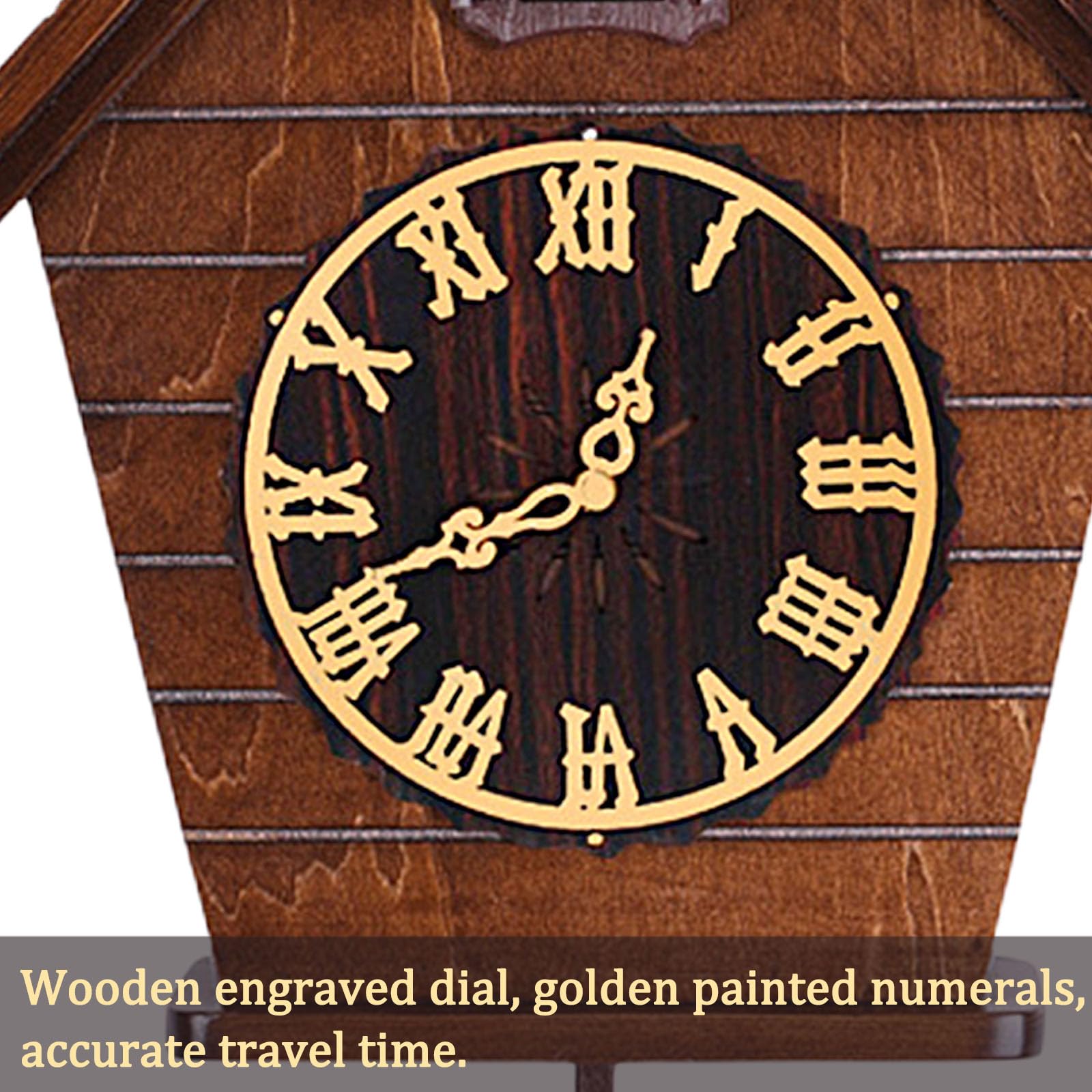 Relojes De Cuco,Reloj De Pared,Madera Maciza De Cuco De La Selva Negra De Relojes De Cuco para Cocina Salón Apartamento Cuco Reloj De Cuco De Tradicional Relojes De Cuco