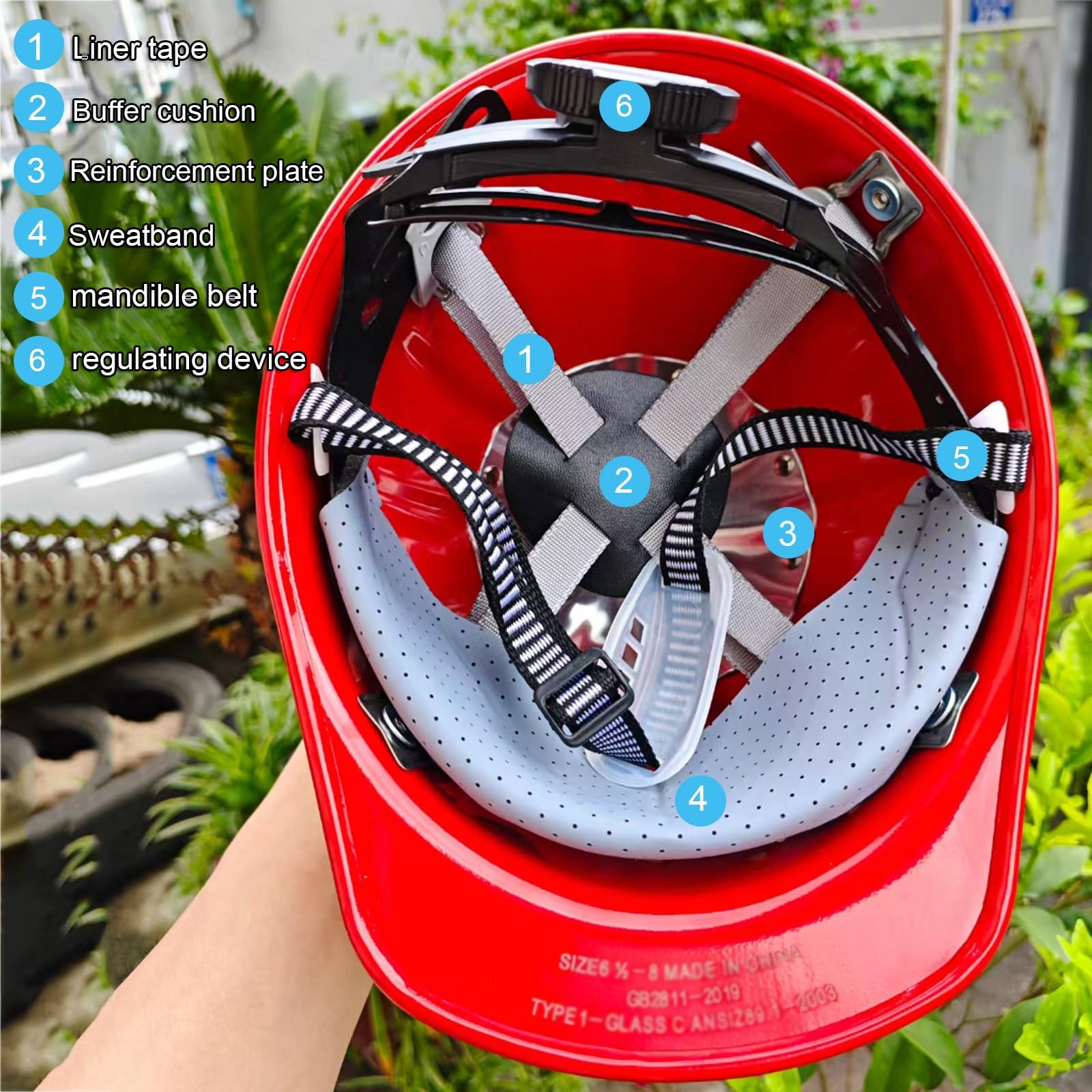 Alu-Legierung Bauhelm Bauhelm für Den Baustahlbergbau Leicht und Wärmeableitend 4-Punkt-Befestigung Liner Abnehmbar Verstellbare Vorrichtung 3 Farben Erhältlich