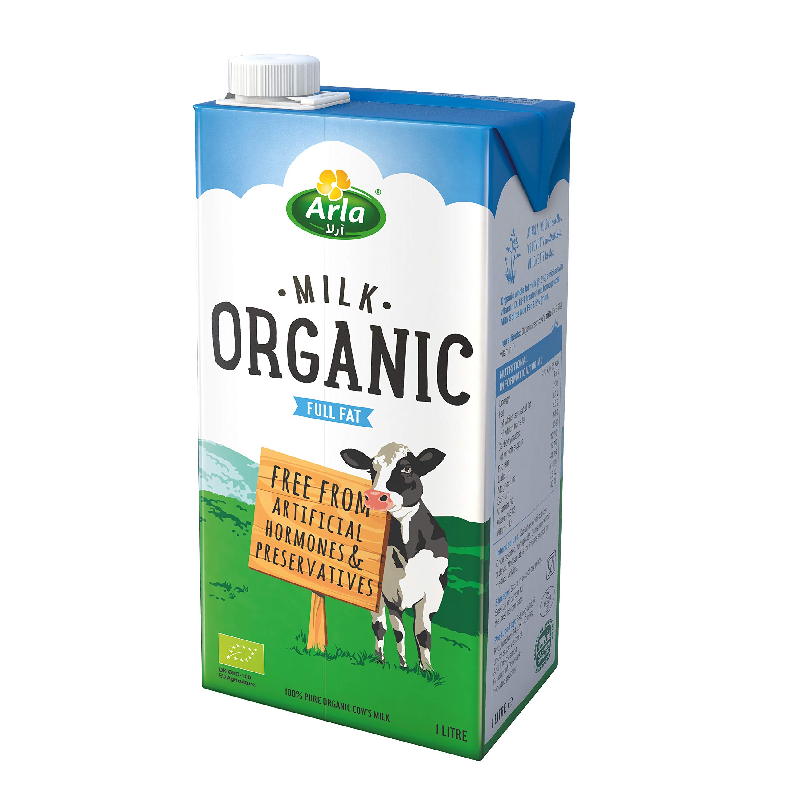 Organic Full Fat UHT Milk 1 ltr