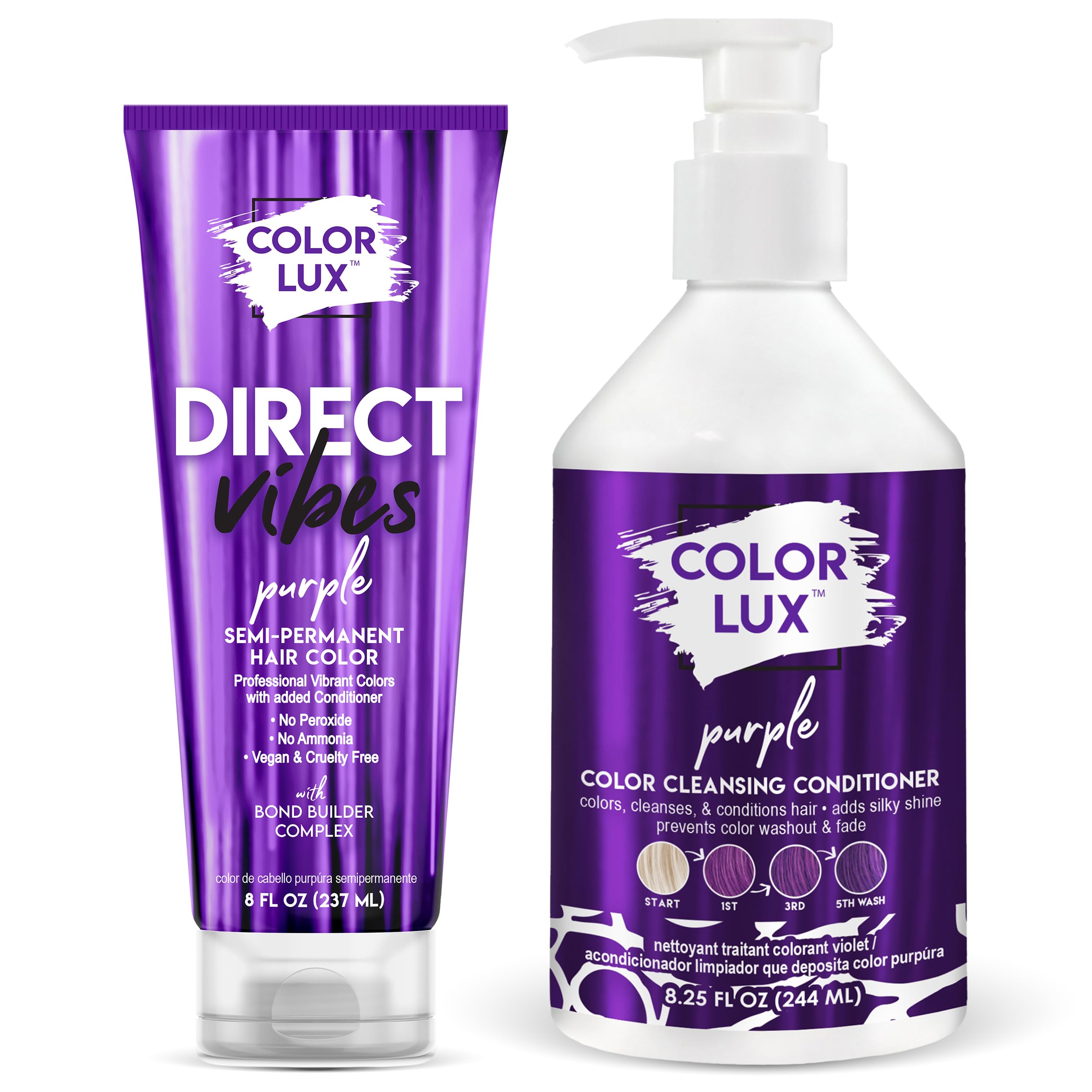 Amazon.com : Color Lux Direct Vibes Semi-Permanent Hair Color