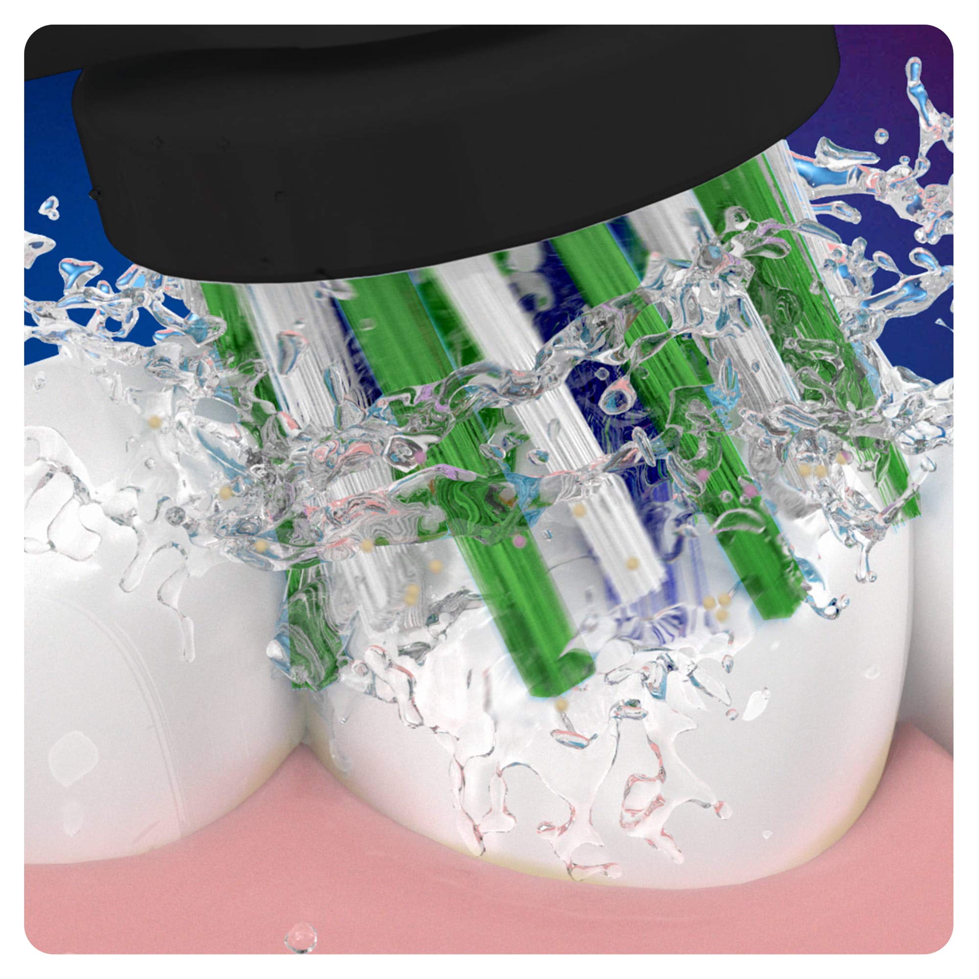 Oral-B CrossAction Black Edition - Cabezales para cepillo de dientes eléctrico (cerdas CleanMaximiser, 10 unidades)
