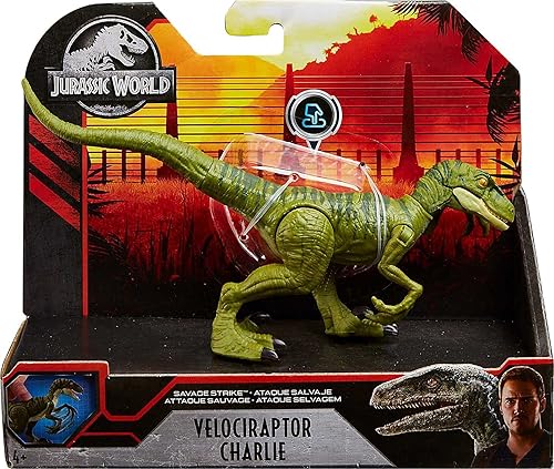 Miniatura 7 de Jurassic World Toys - Figura de dinosaurio Savage Strike, tamaño más pequeño, ataque se mueve icónico a las especies, brazos y piernas móviles, gran