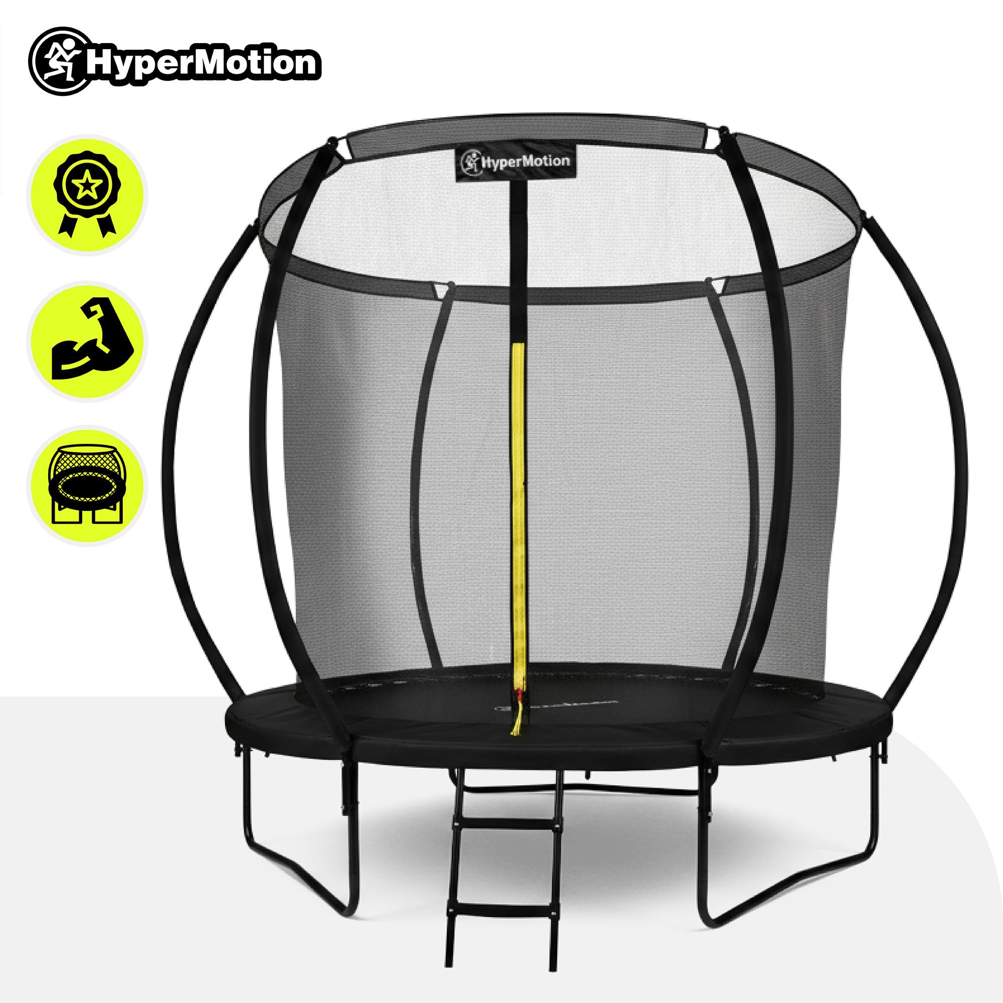 Hypermotion Cama Elastica Niños Exterior - Trampolín de Jardín 244/305/366/430/487 cm Trampolines para Niños con Red de Seguridad - De Secado rápido y Resistente al Agua – Rebote excelente