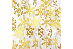 Gold Snowflake Hanging Garland