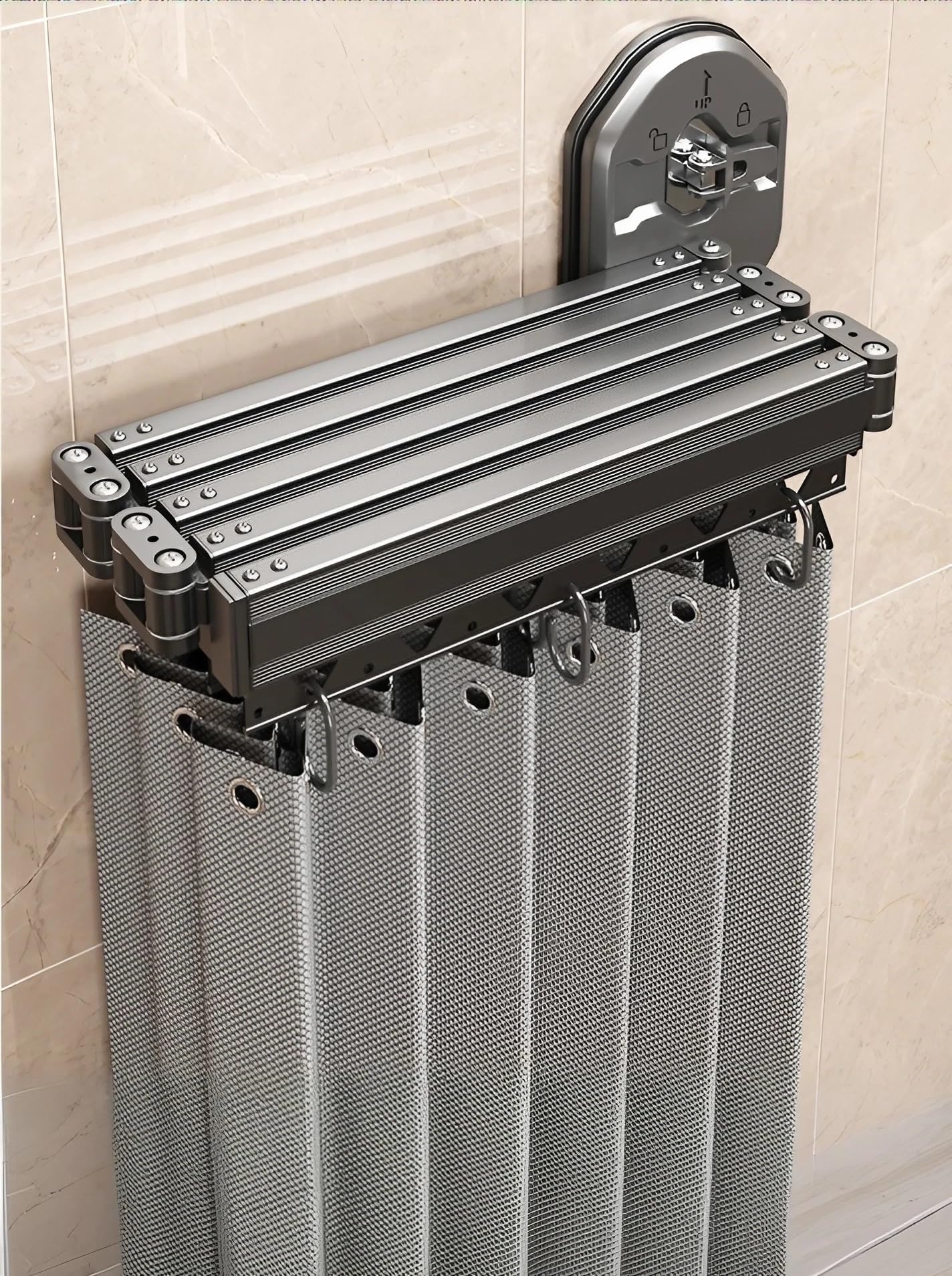 Tringle rideau douche réglable pour rafraîchir la salle de bain
