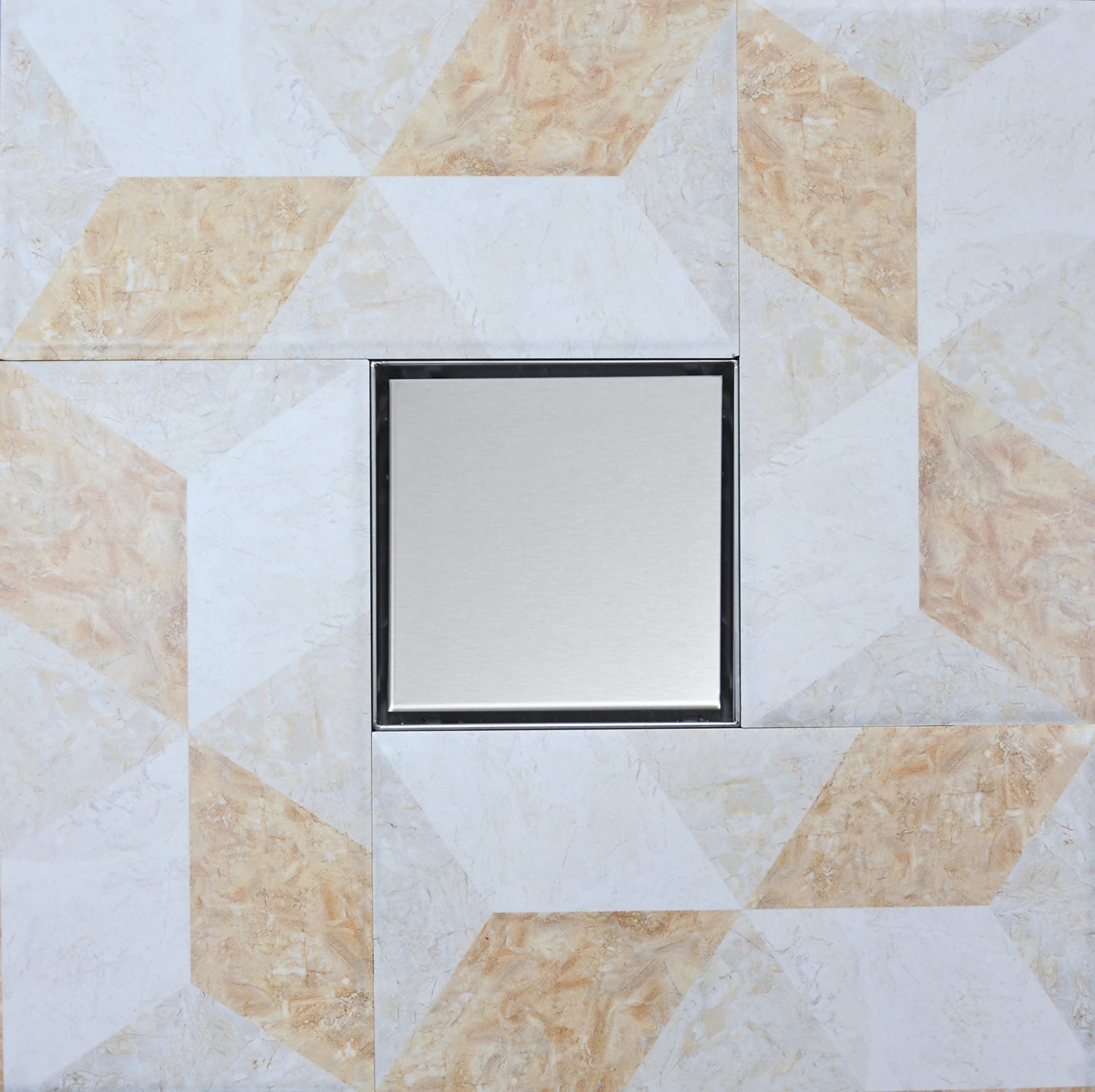 Square Shower Drain 150 x 150 mm Can Be Tiled