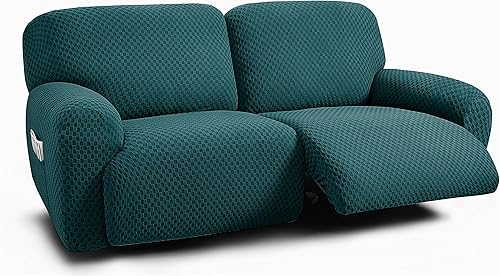 Miniatura 25 de ULTICOR Sofá reclinable extra ancho de 75 a 100 pulgadas, funda de sofá reclinable de 2 plazas, funda de sofá reclinable extra ancha, tela jacquard