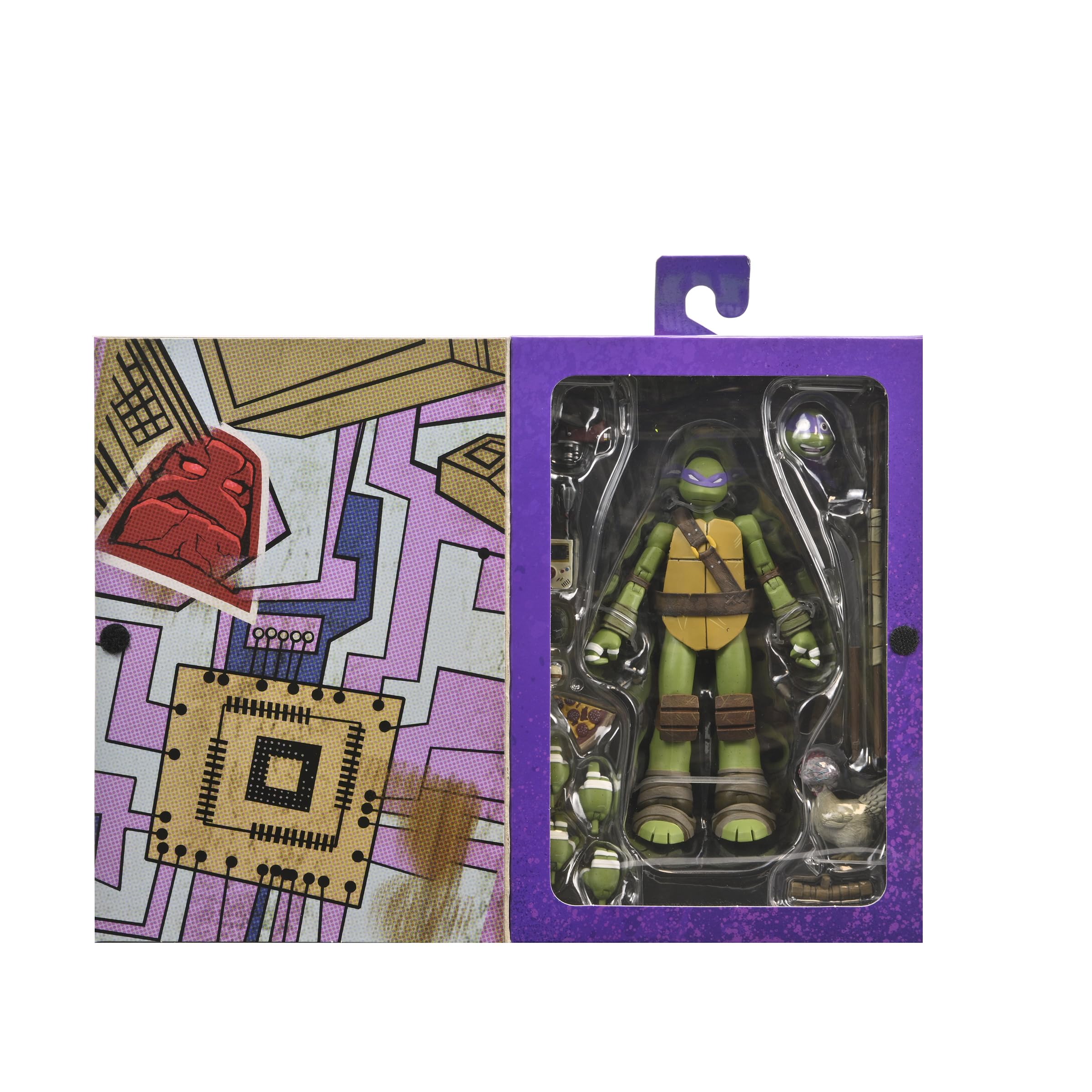 NECA - Tartarughe Ninja (cartone animato 2012) - Action Figure in scala da 17,8 cm - Ultimate Donatello