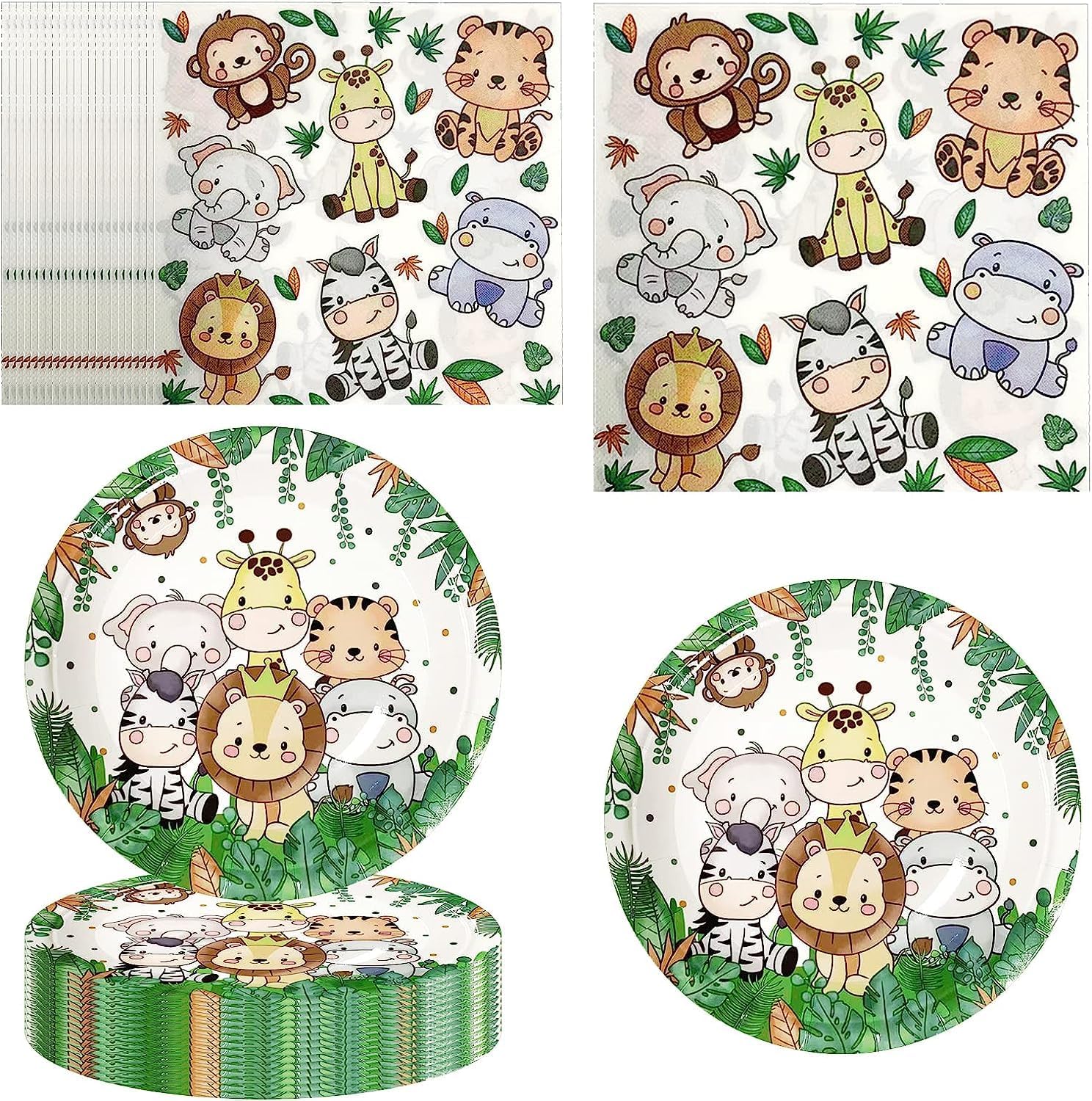 Jungle Theme Party Baby Shower Decorations, Jungle Theme Party Supplies