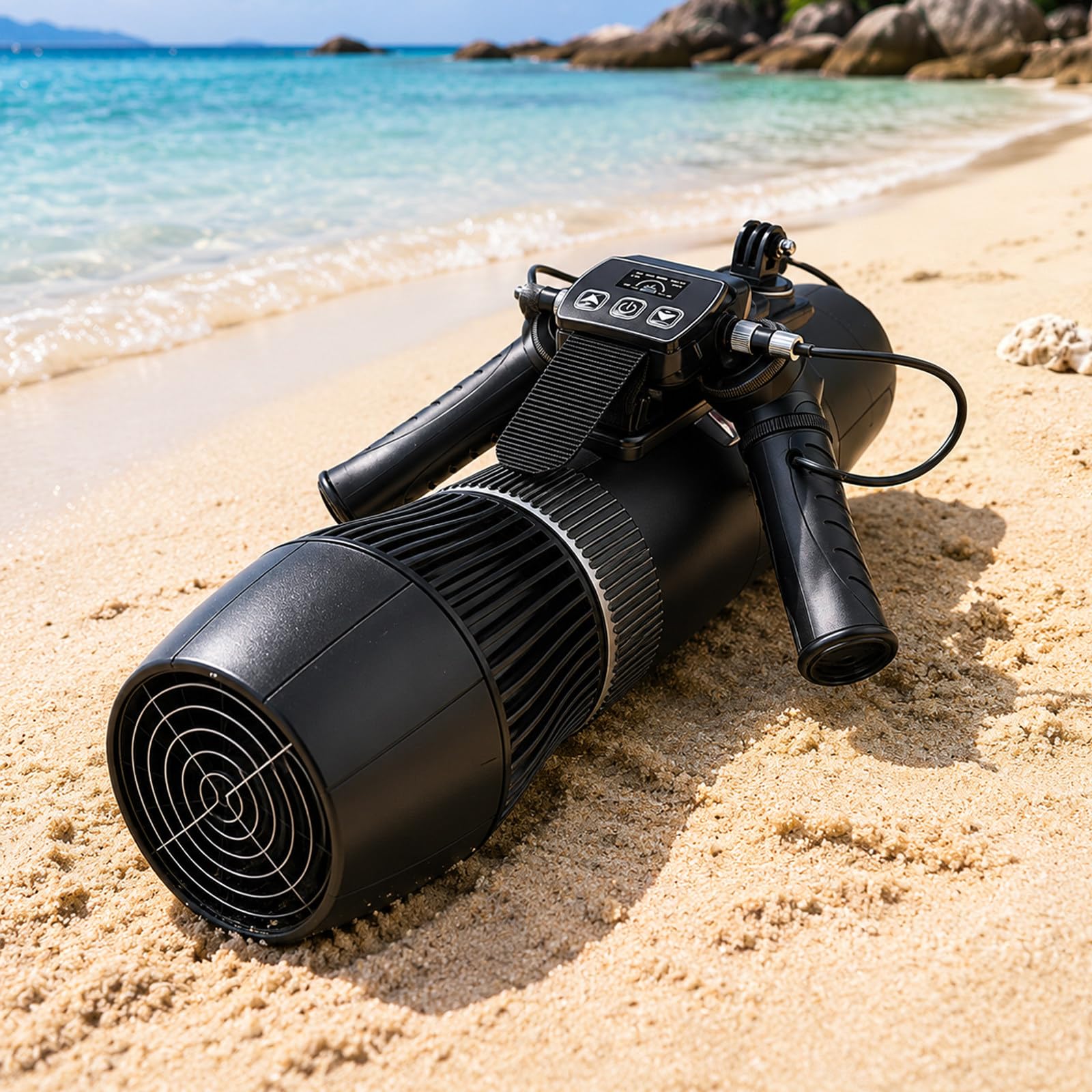 Scooter Submarino Para Buceo, 500 W, 9 Velocidades, Mando Remoto | 3-9 Km/H, Batería De 16000 Mah, Control Con Cable E Inalámbrico, Compatible Con Sup Y Kayaks Seleccionados