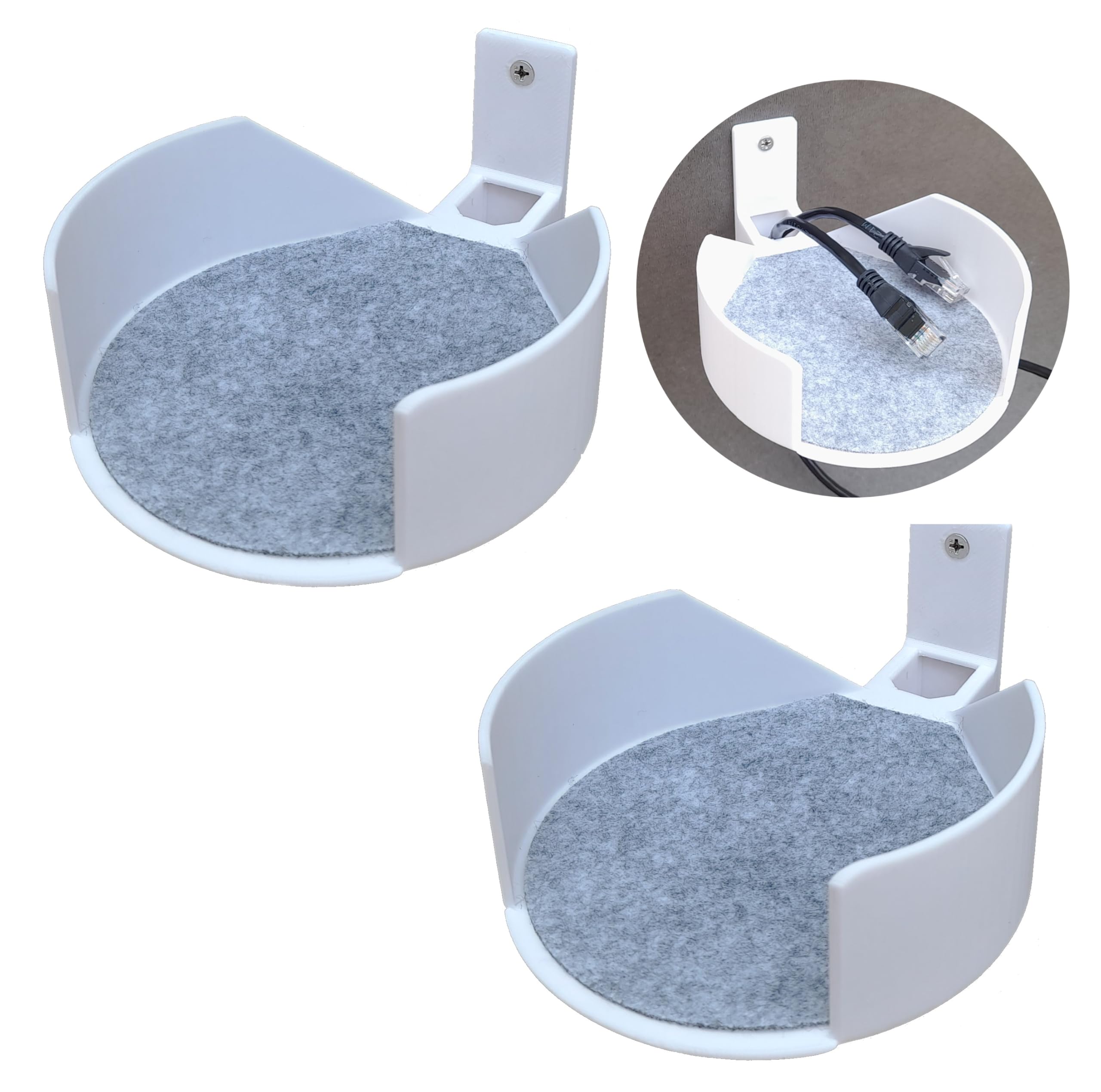makerV Wall Mount Bracket Stand for Tp-Link Deco X10 X20 X50 X55 X60 X68 Mesh Router, Wall Stand/Holder for Tp-Link Deco X10 X20 X50 X55 X60 X68 Mesh WiFi Router: Plastic: Screw Mount (Pack of 2)-image-26