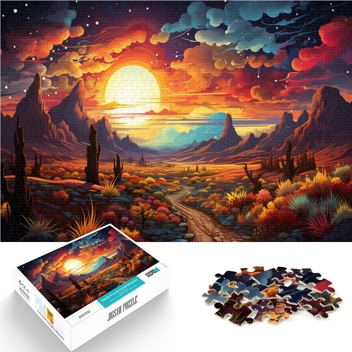 Jigsaw Puzzles for Adults 1000 Piece a semi Educational Stress Relief Toy Puzzle Stress Reliever 10.27 in x 14.96 in Suitable for and teens 14+ โ image 1