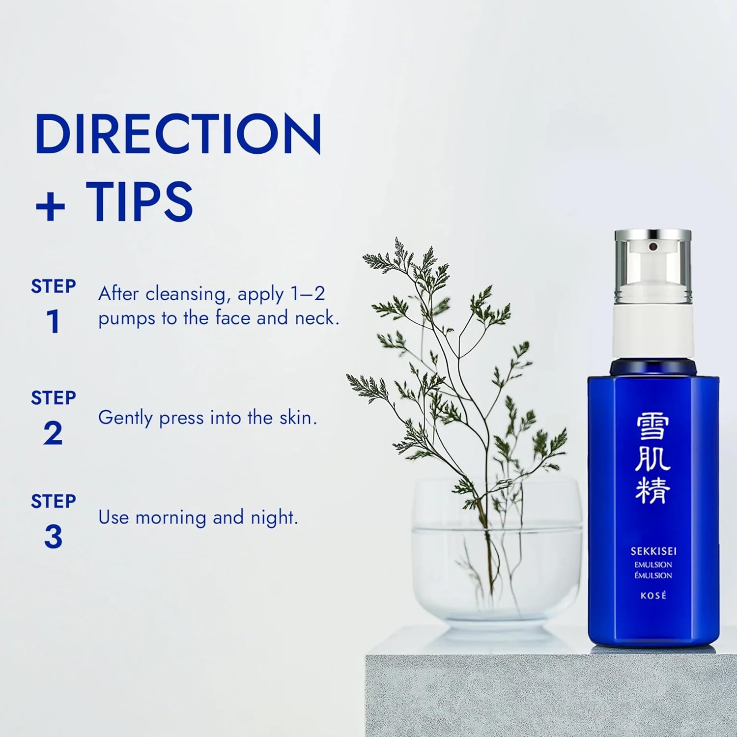 SEKKISEI Emulsion, Lightweight Hydrating Facial Moisturizer, 4.7 Ounce - Image 4