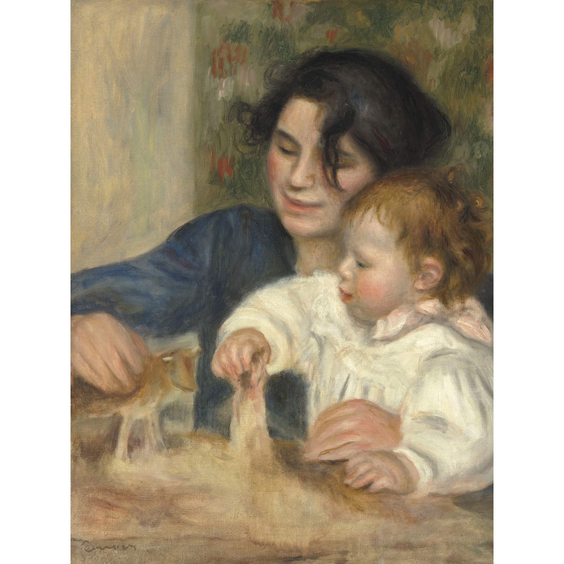 Auguste Renoir Gabrielle And Jean Large Art Print Poster Wall Decor Premium Mural