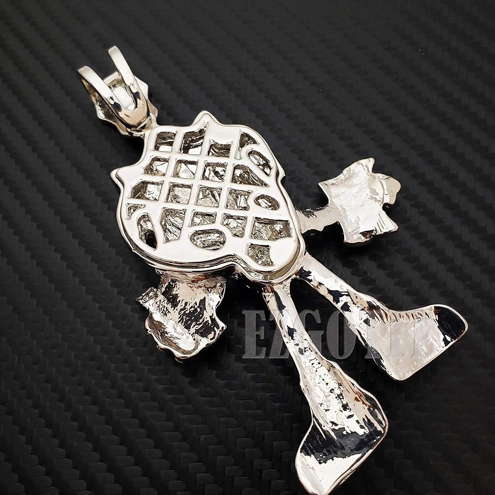 BLINGFACTORY Hip Hop Lab Diamond Super Sonic Pendant & 18