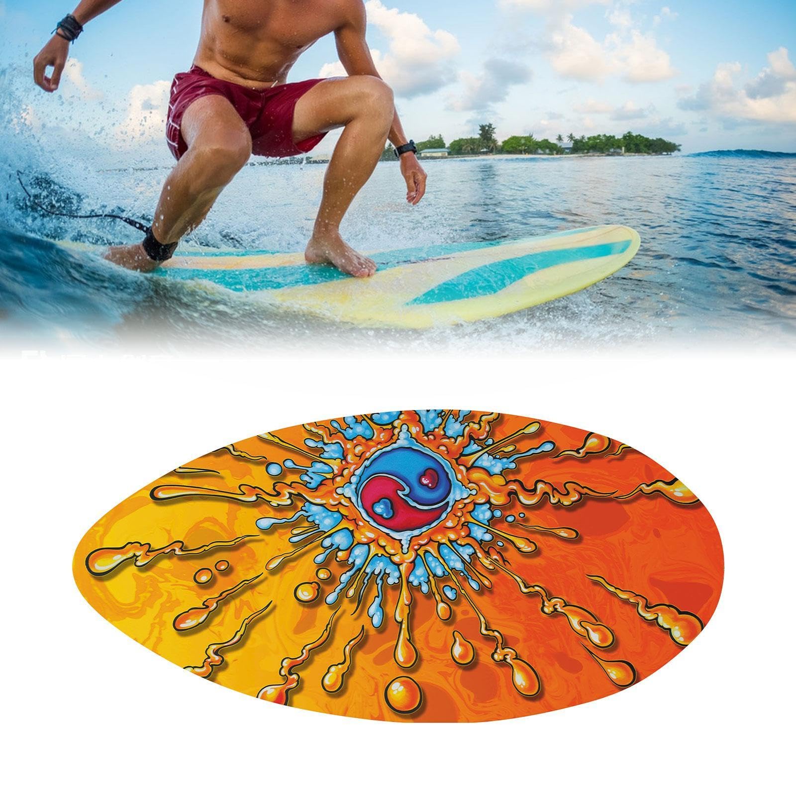 41" Skimboard, Holz Bodyboard, Gleitendes, Leichtes Surfbrett Aus Holz, Skimboard Wassersurfbrett für Kinder Und Jugendliche