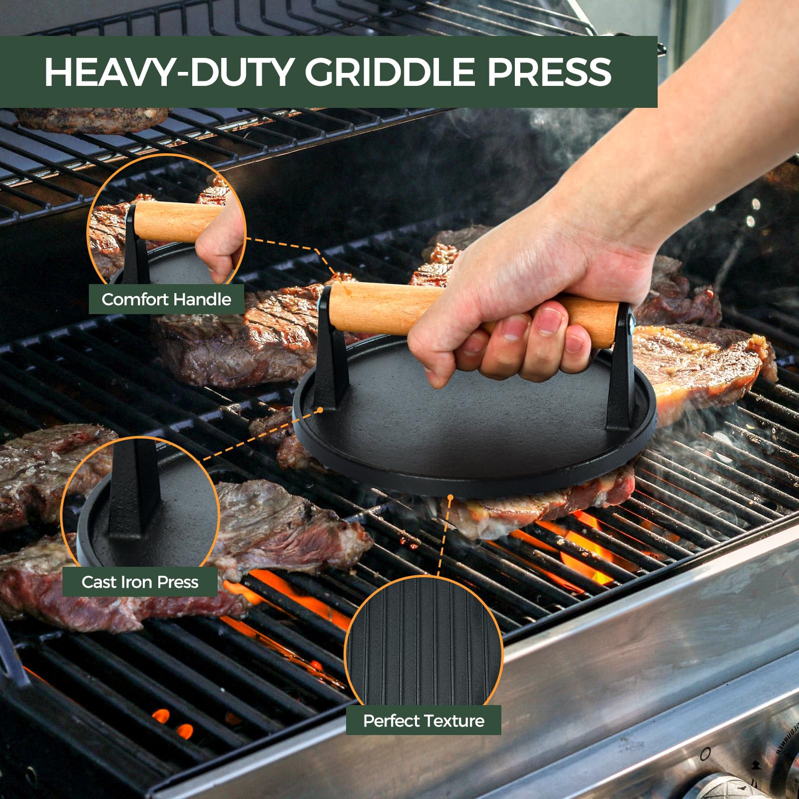 Blackstone Grill 29pcs Griddle Accessories Kit, Large Stainless