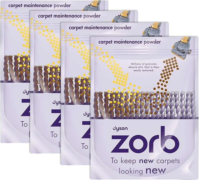 Dyson Genuine Zorb Carpet/Rug Cleaning Powder (Pack of 4) Amazon.co.uk Grocery