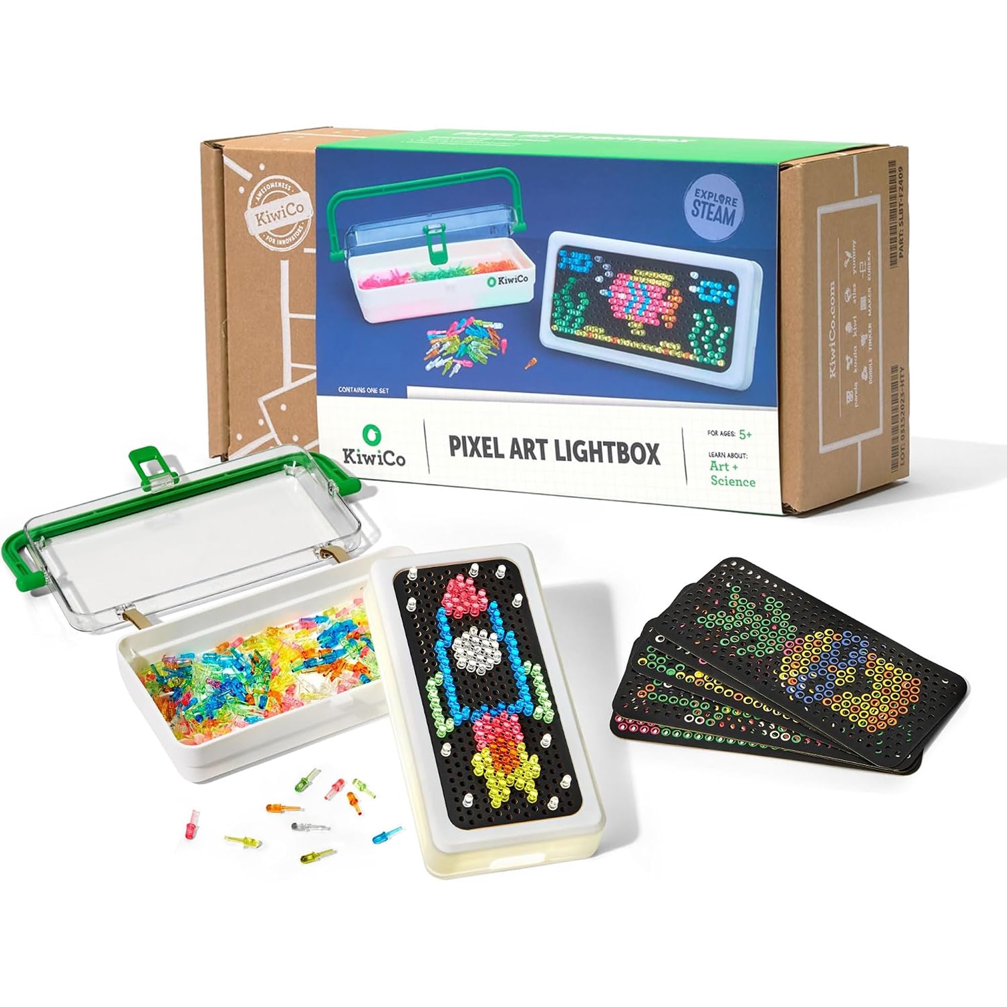 Pixel Art Lightbox Kit - Glow in the Dark Fun! -1