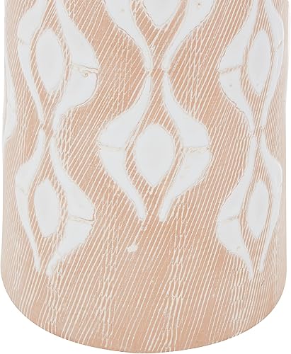 Miniatura 4 de Jarrón Deco 79, 5 pulgadas de largo x 5 pulgadas de ancho x 12 pulgadas de alto, color tostado