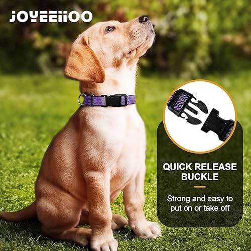 Miniatura 7 de Martingale - Collar para perro, collar reflectante de nailon ajustable con hebilla. Sin tirones para perros pequeños, medianos y grandes. Evita que