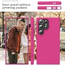 YATWIN Silicone Back Case for Samsung Galaxy S24 Ultra, Soft-Touch Phone Back Cover for Samsung Galaxy S24 Ultra - Magenta gallery image