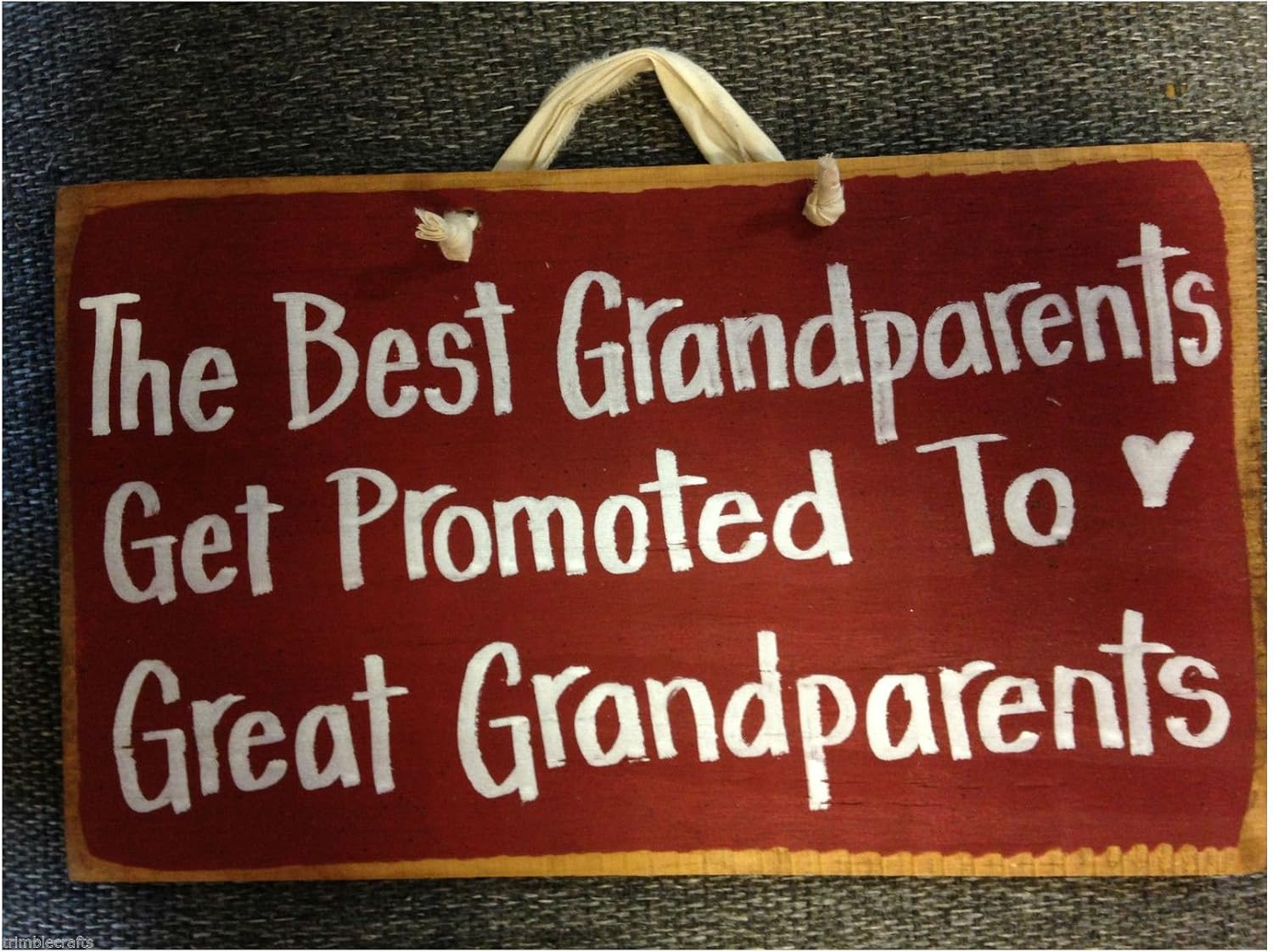 Best Grandparents get promoted to Great Grandparents sign