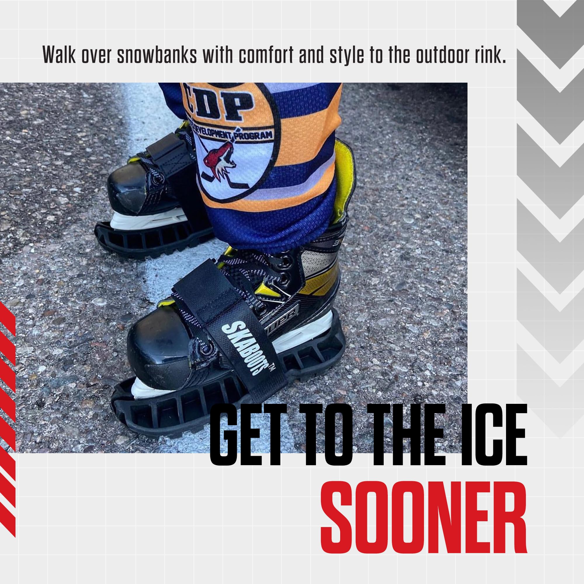 Skaboots Protectores de patines de hockey para caminar