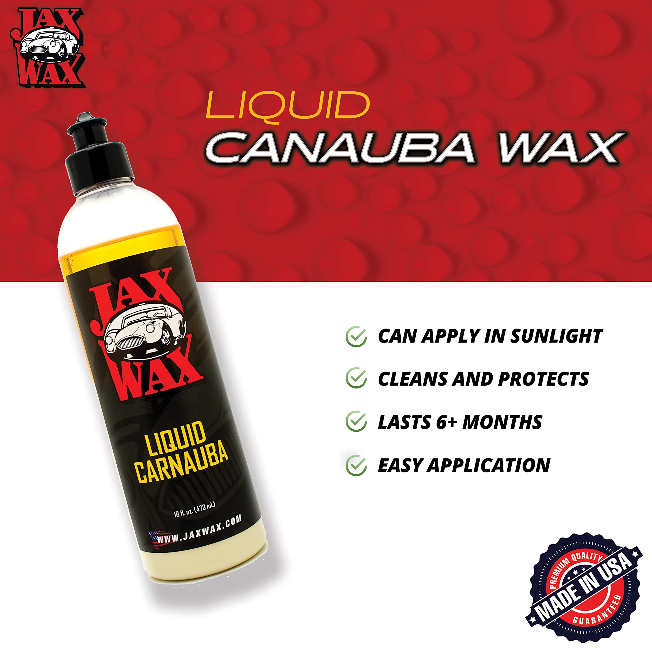 Amazon | JaxワックスProfessional Liquid Carnauba Wax貼り付け32