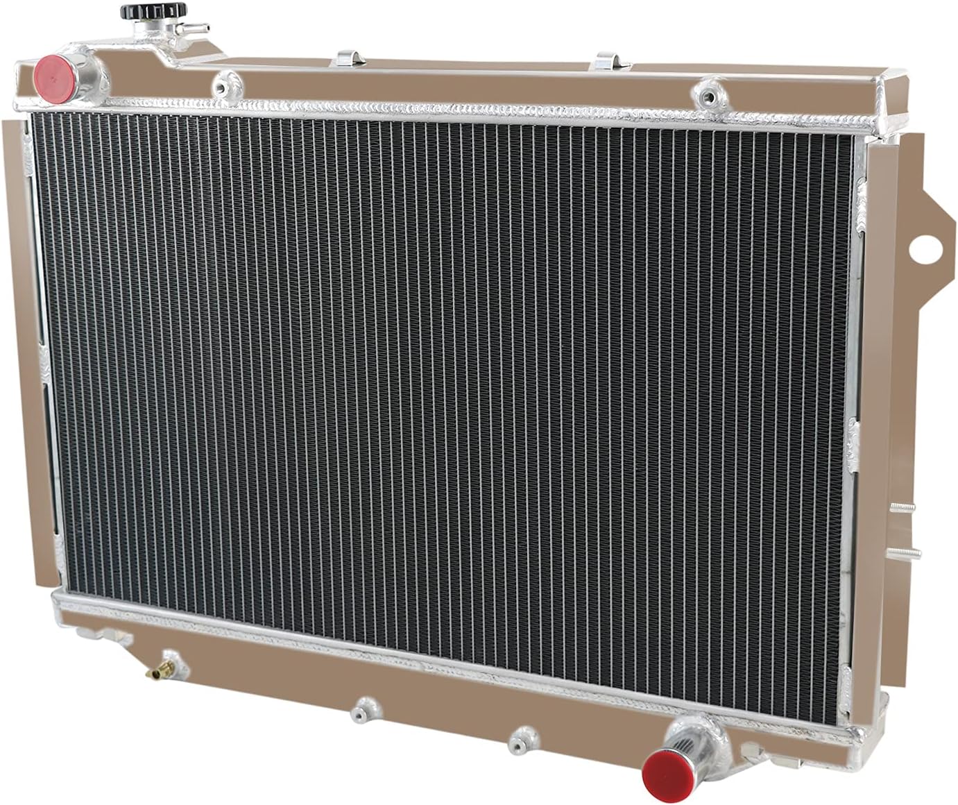 4 Row Aluminum Radiator for 1990-1998 Toyota Landcruiser FJ80R FZJ80 Lexus LX450-Replacement Radiator-Radiators