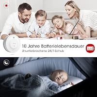 X-Sense Füstérzékelő 10 Éves Elemmel - 5 db-os Csomag, TÜV és EN14604 Tanúsított Tűzjelző, Fotoelektromos Érzékelővel, 85dB Riasztás 2