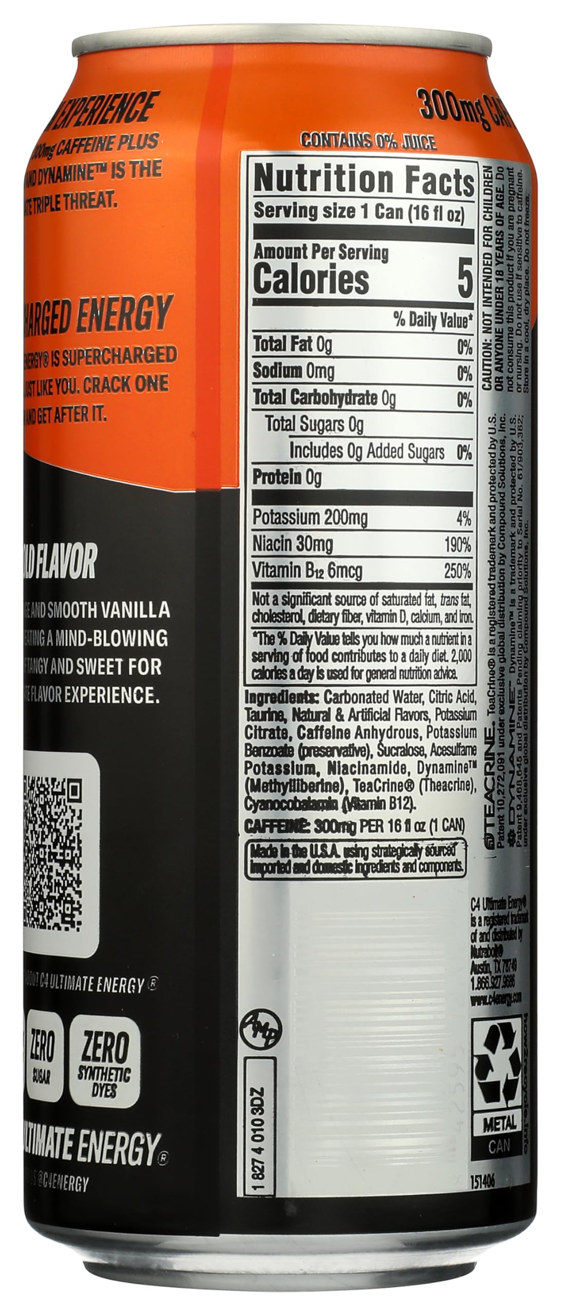 C4 Ultimate Energy Orange Cream
