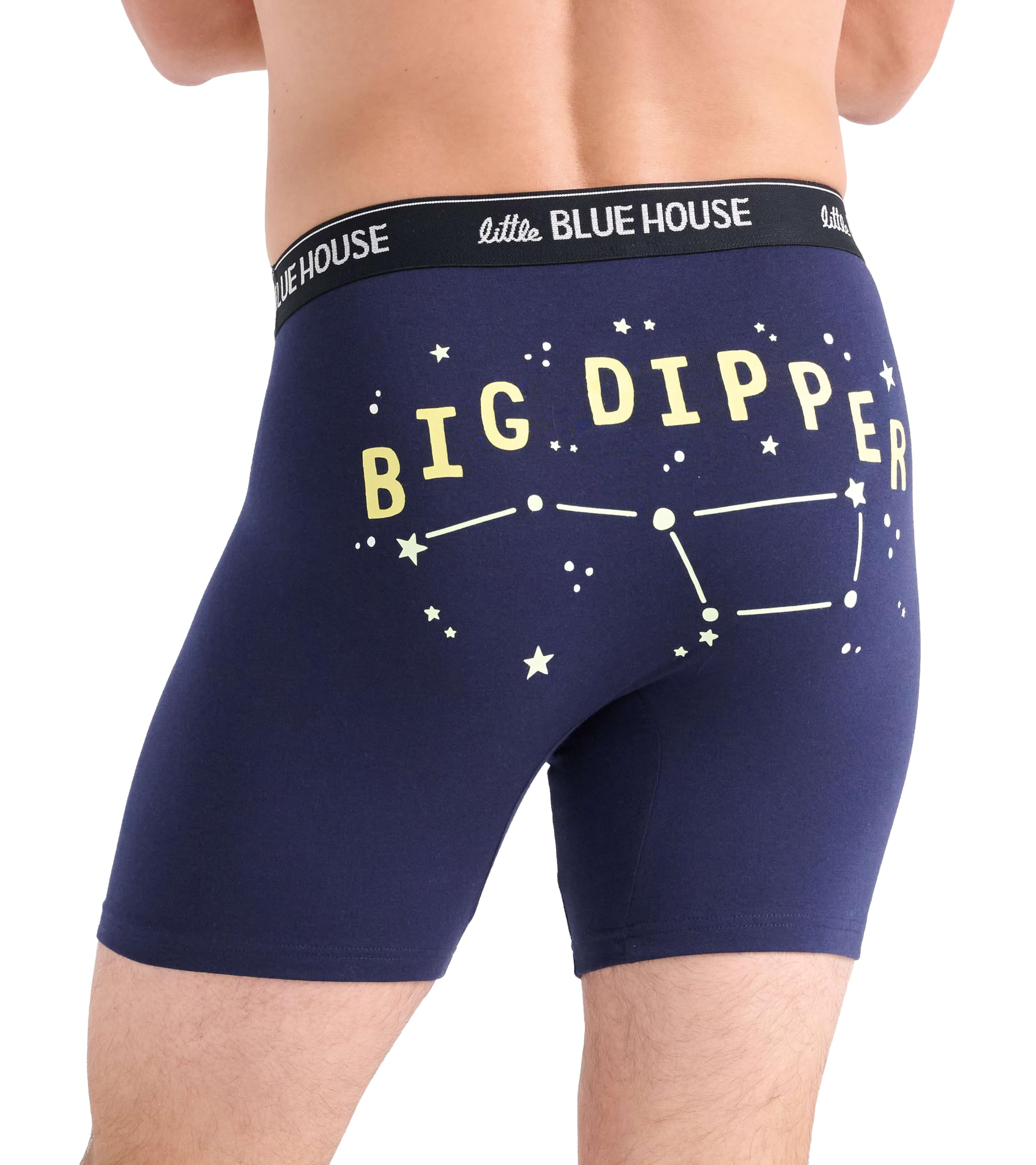 Boxer briefs Little Blue House para hombre en algodon comodo 6