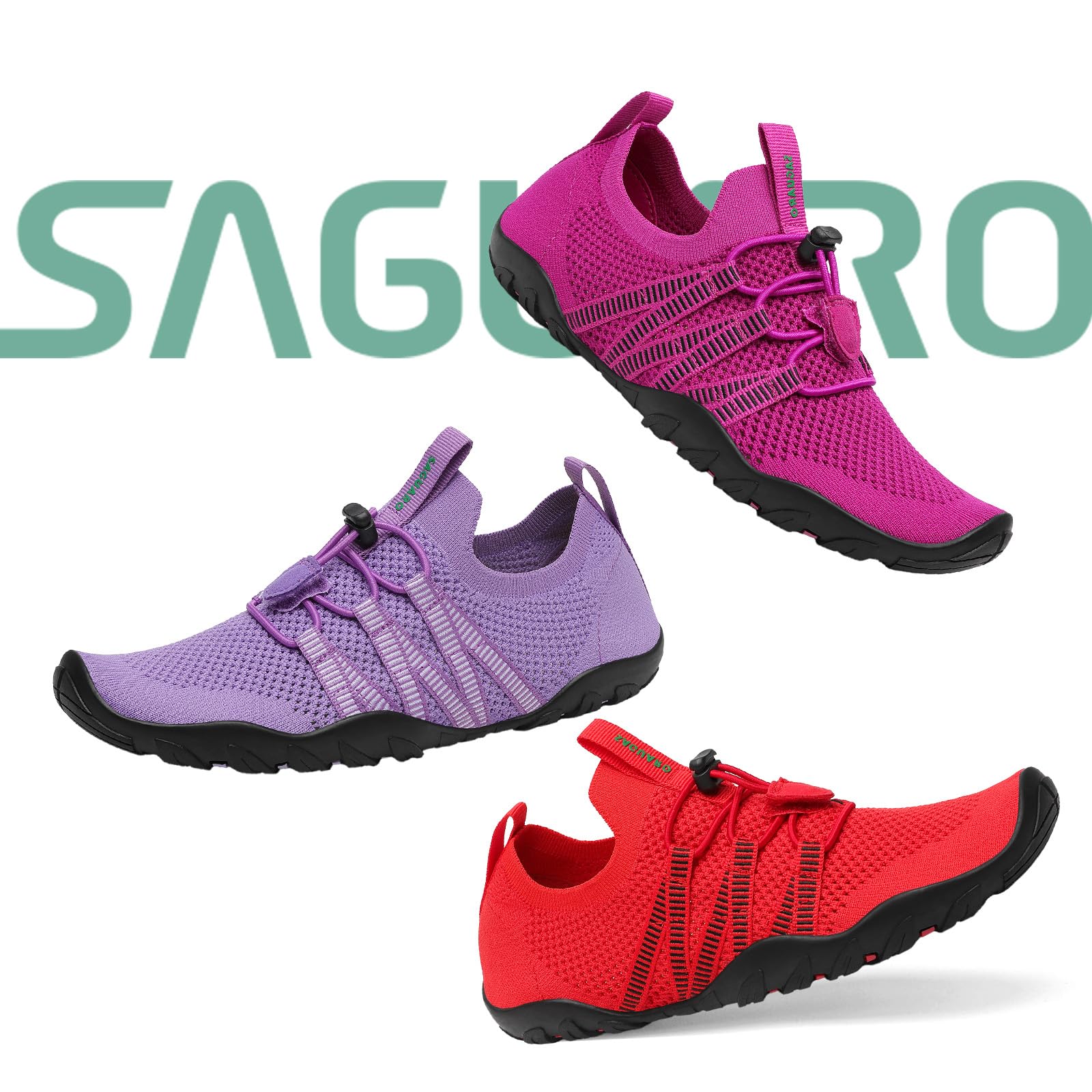 SAGUARO Hombre-Zapatos de Agua Mujer-Surf Antideslizante Secado Rápido