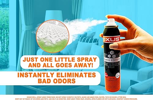 Miniatura 4 de Exus Eliminador de olores y ambientador en aerosol para olores fuertes, uso para casa, automóvil, baños, cocina, oficina. Ambientador fuerte - 0.7