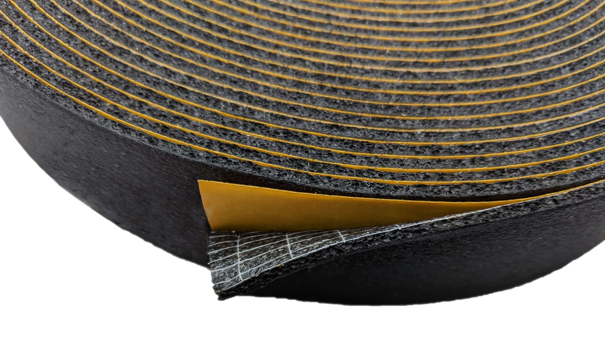 Cinta autoadhesiva de caucho de 3 mm de grosor, 50 mm hasta 100 mm de ancho, 15 m de largo, para calefacción, ventilación y aire acondicionado, resistente al calor (50 mm x 3 mm x 15 m)