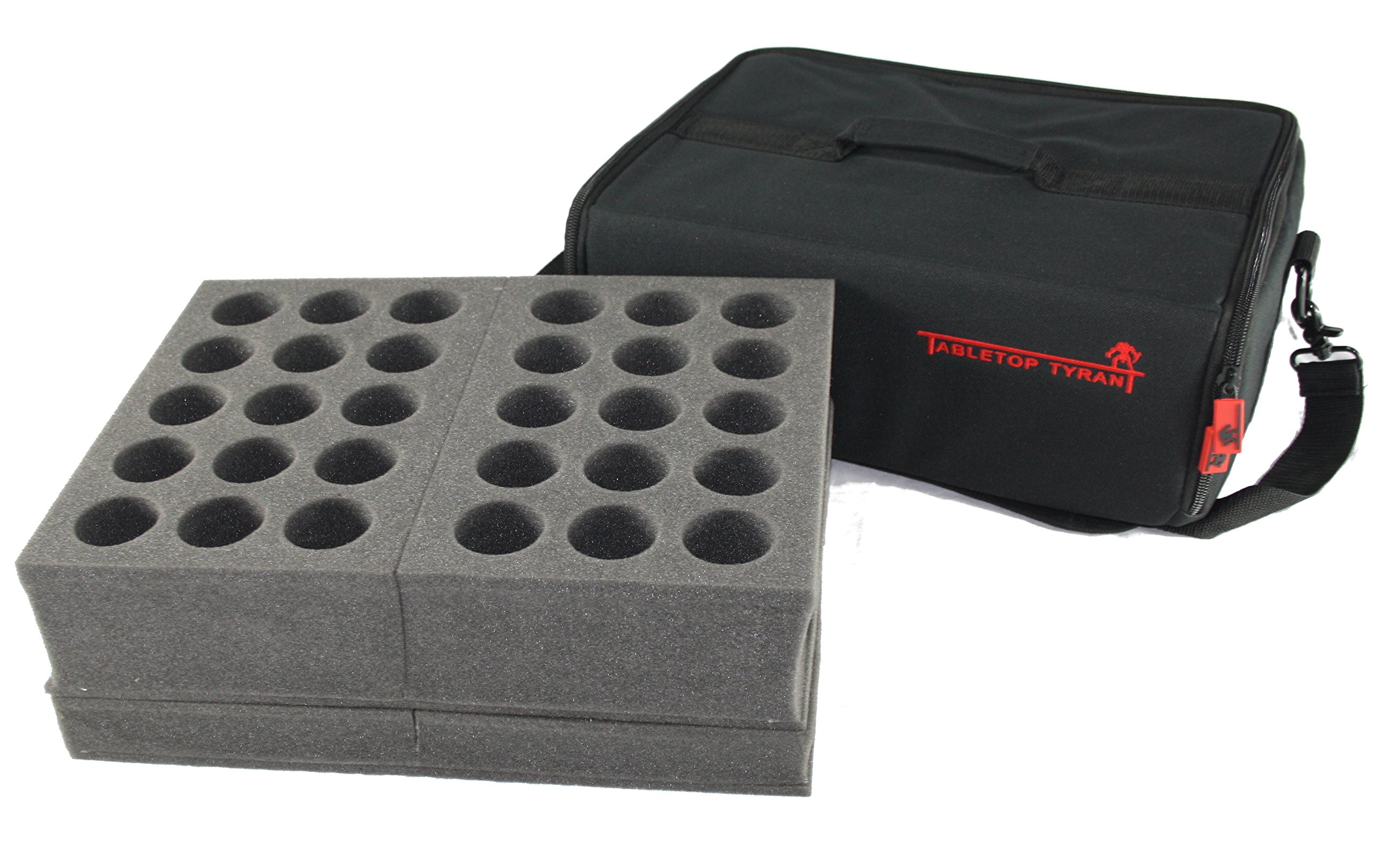 Tabletop Tyrant Kingmaker Figure Case with Storage Foam (40mm Circles (Holds 30))