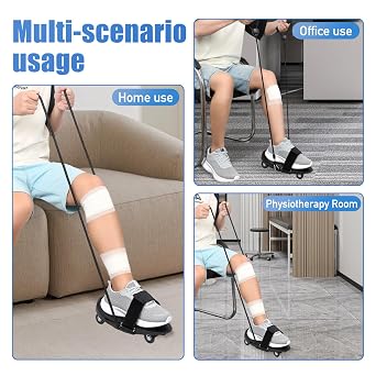 2026 Upgrade Knee Glider for Knee Replacement Recovery Aids, With two types of drawstrings, Knee Therapy Exercise Strengthening Equipment, Physical Therapy Equipment for ACL PCL MCL LCL Surgery, Improve Mobility & Relieve Pain
