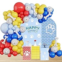Kit Ghirlanda Arco Paw Palloncini Compleanno Dog Compleanno Decorazioni per Articoli per Feste a Tema